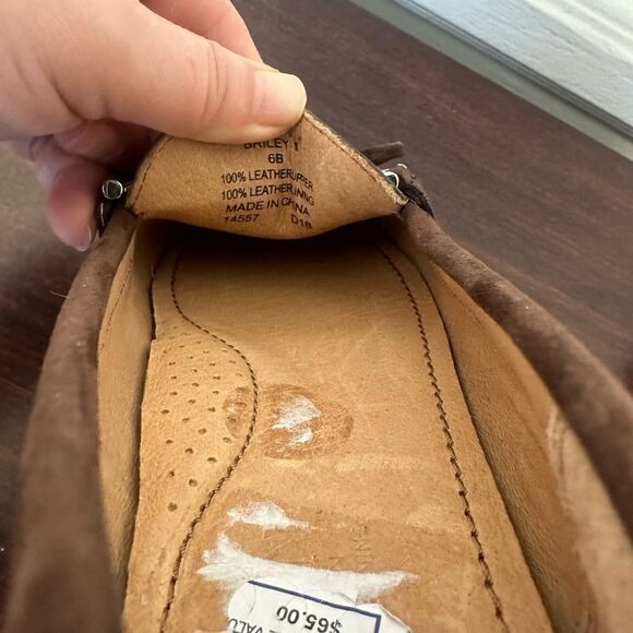 Ralph Lauren leather loafer In brown size 6B new - Picture 9 of 14